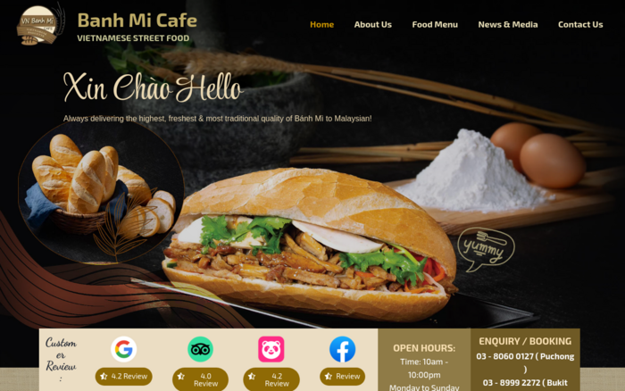 Banh Mi Cafe Vietnamese street food